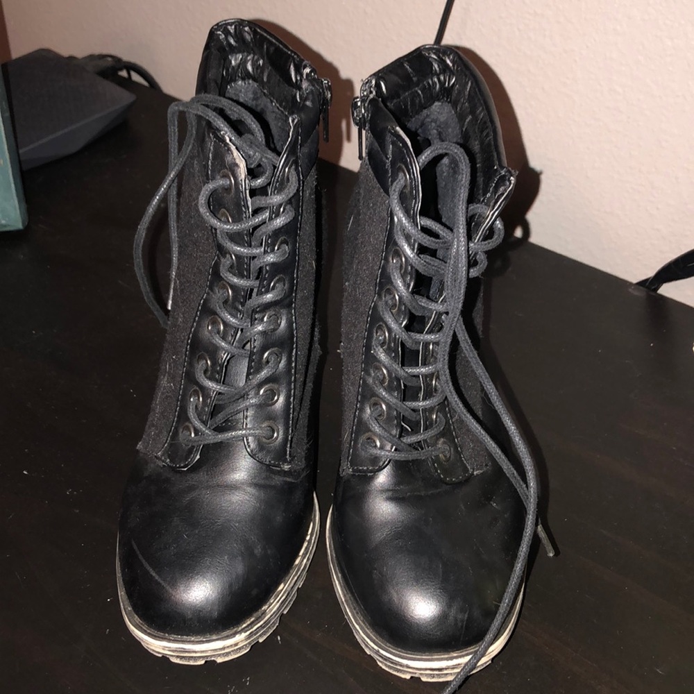 Bamboo lace up booties